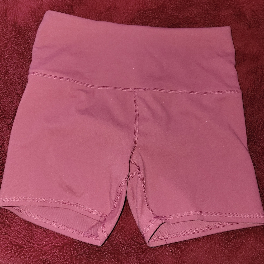 RBX Rose Pink High-Waist Athletic Shorts